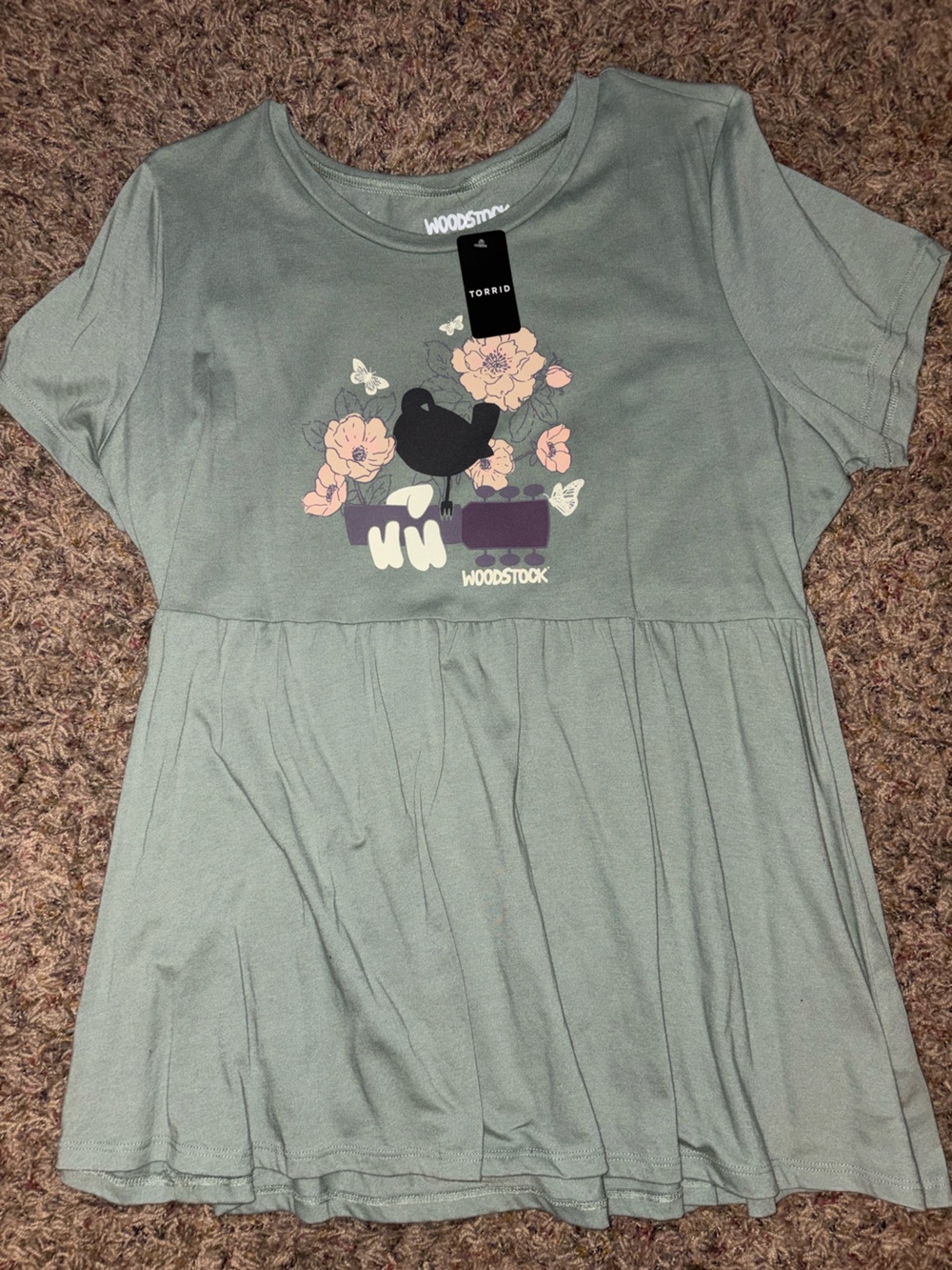 Torrid Woodstock Babydoll Woodstock Tee